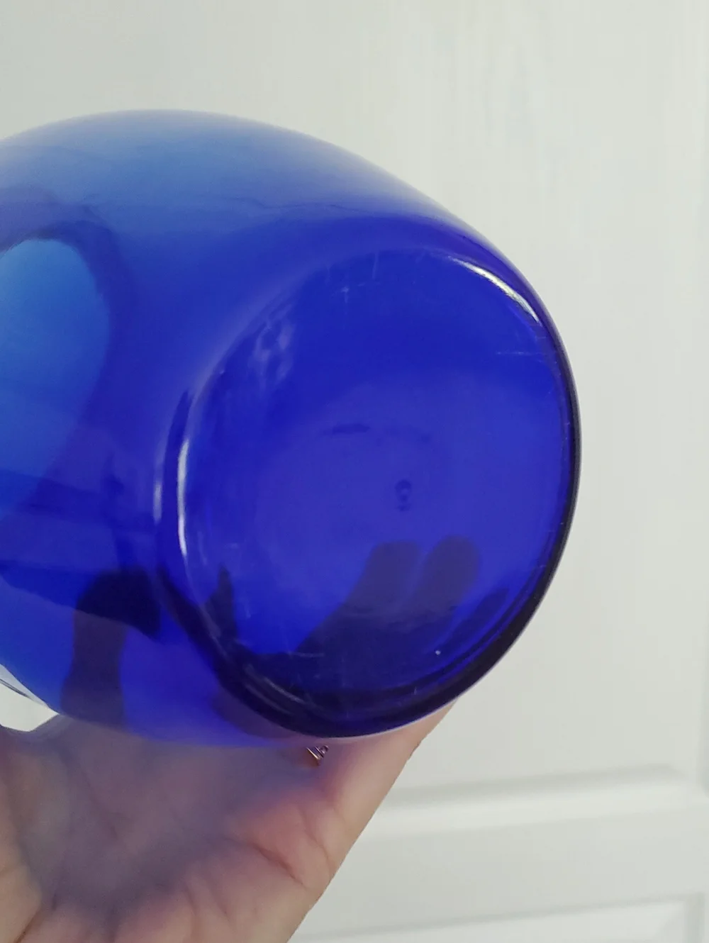 Cobalt Blue Glass Vase - Brand Unknown